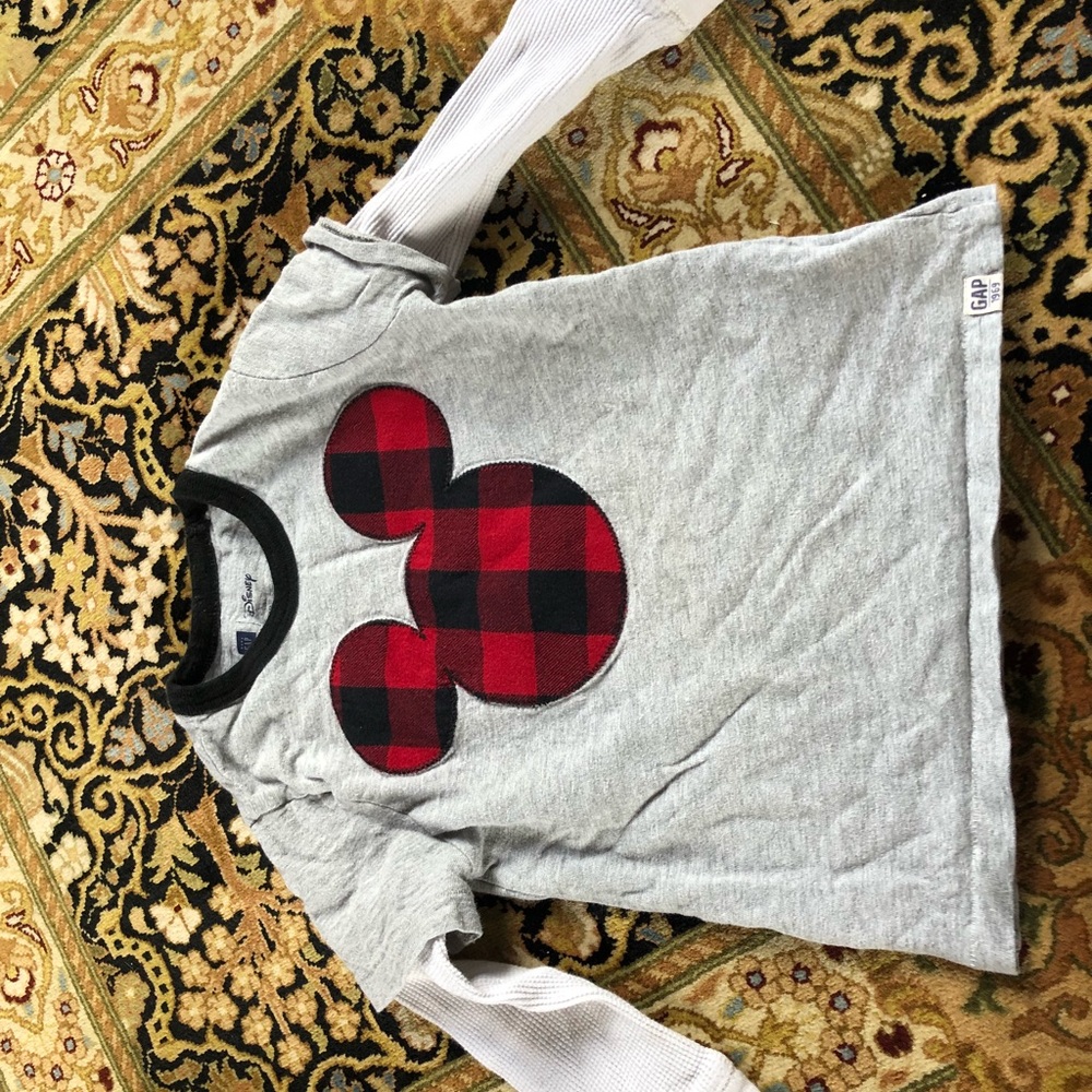 GAP Disney long sleeved Mickey shirt